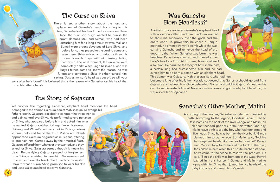 Story Book for Kids - 108 Ganesha Stories (Illustrated)