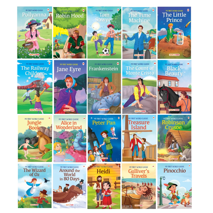 Story Books for Kids - World Classic (Abridged) (Set of 20 Books) (Illustrated)