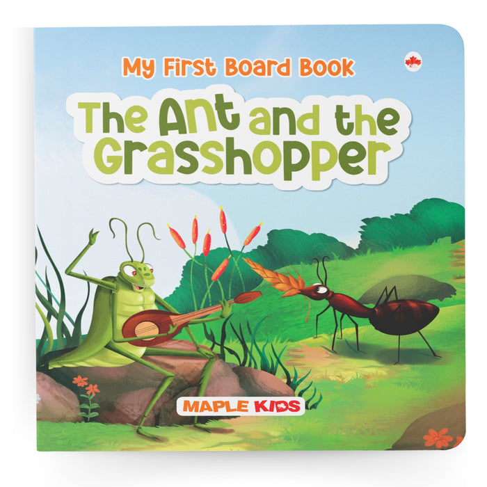 The Ant and the Grasshopper - Illustrated Board Book for Children