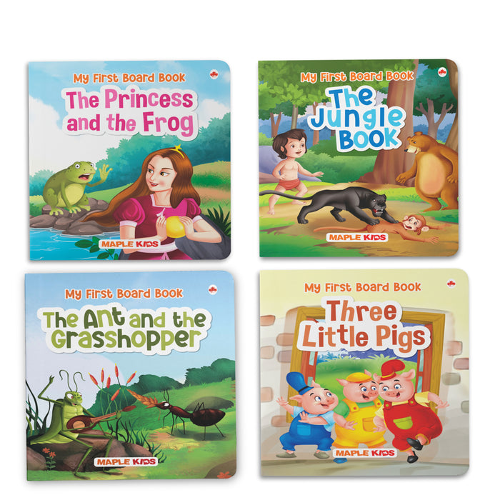 Story Books for Kids (Set of 4 Books) - Illustrated Board Book for Children