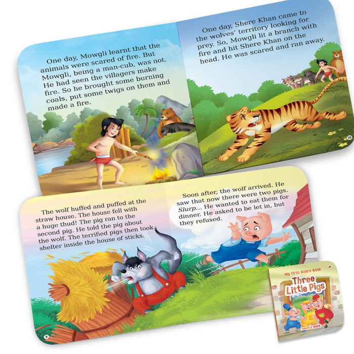 Story Books for Kids (Set of 4 Books) - Illustrated Board Book for Children