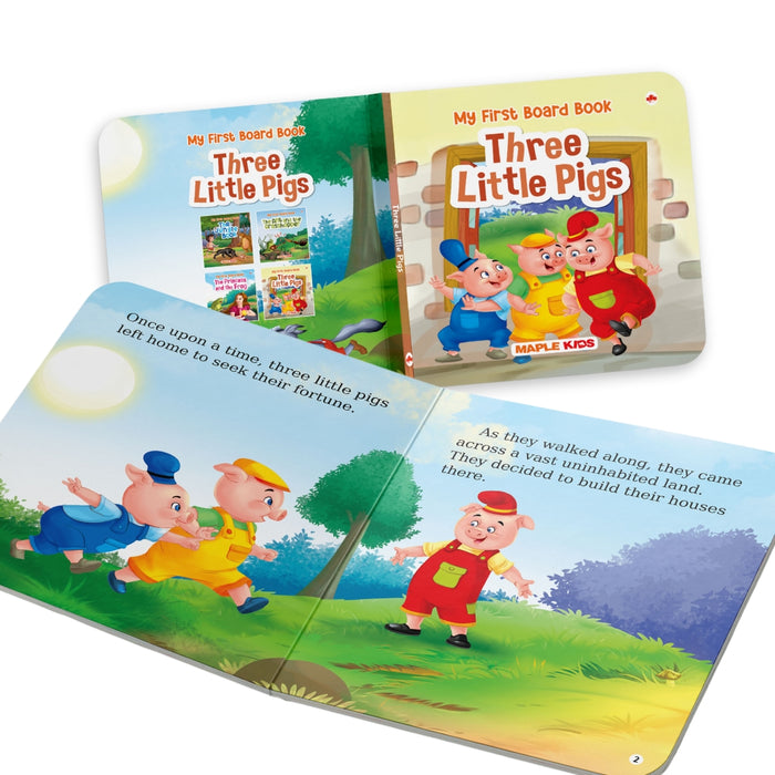 Three Little Pigs - Illustrated Board Book for Children