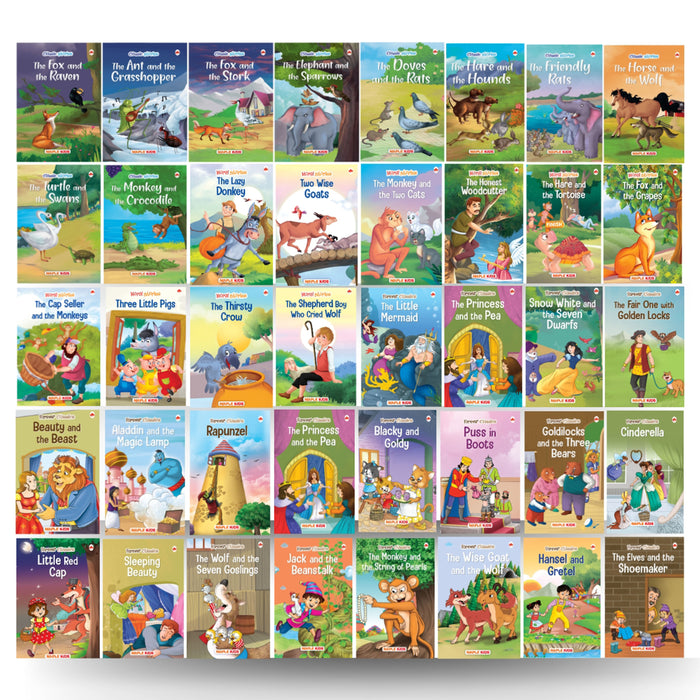 Story book for kids (Set 40 Story Books) (Illustrated)