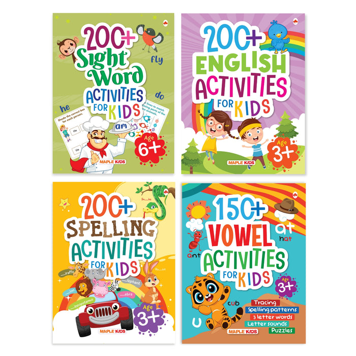 Activity Books for Kids (Set of 4 Books)