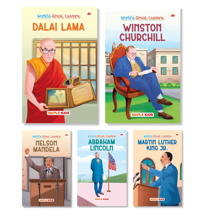 Story Books for Kids - World's Great Leaders (Set of 5 books)