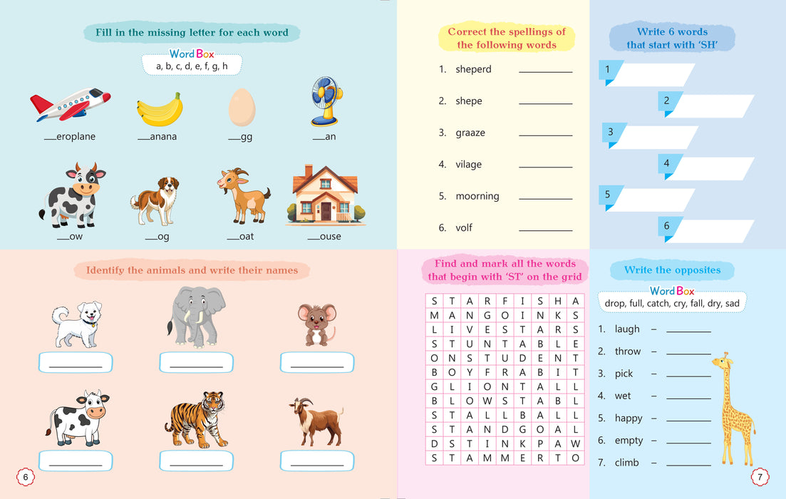 Activity Book for Kids - English Grammar Activities