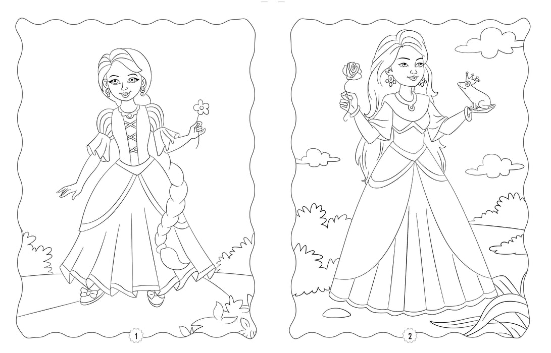 Princesses Colouring Book for Kids - Colouring Activity Book