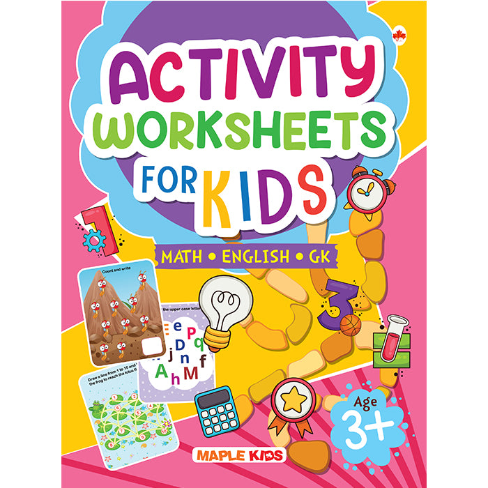 Activity Worksheets for Kids - English, Math, GK for Age 3+ - Tearable ...